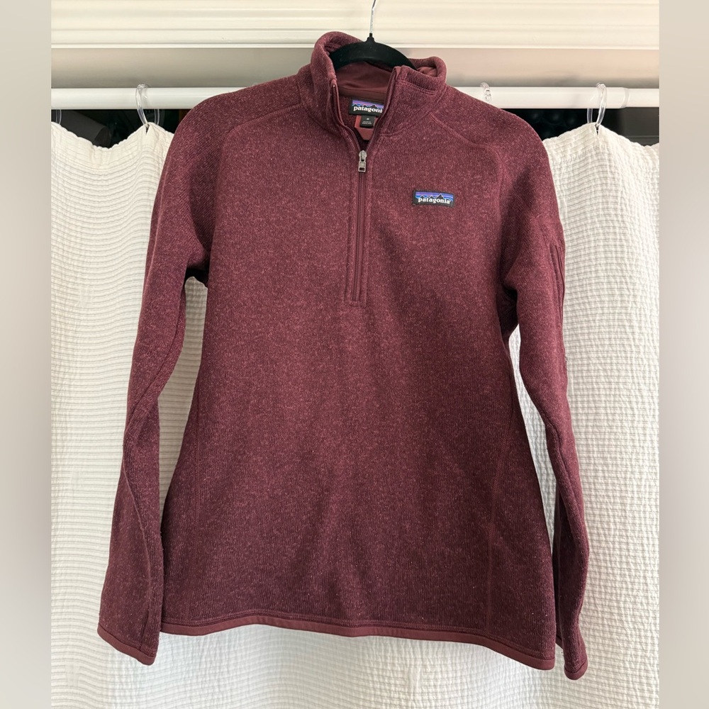 Patagonia Burgundy Better Sweater 1/4 Zip
